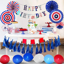 Carica l'immagine nel visualizzatore di Gallery, MMTX Decorazione Festa di Compleanno Ragazzo Forniture per Feste Blu Rosso...