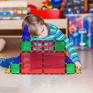 Desire Deluxe Set Tessere magnetiche - Gioco Educativo per Bambini e Bambine - età 3 4 5 6 7 Anni - Impara con Le Costruzioni - 47 pz
