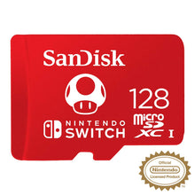 Carica l&#39;immagine nel visualizzatore di Gallery, SanDisk MicroSDXC UHS-I Scheda per Nintendo Switch 128 128 GB, Rosso (Red)
