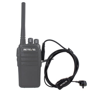 Cuffie Walkie Talkie Retevis EAM101 - Auricolare 2,5mm Con Microfono PTT Per Radio Motorola - Foto 5