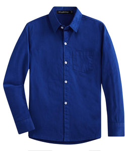 Spring&Gege Camicia da ragazzo a maniche lunghe, uniforme formale, in twill... - Ilgrandebazar