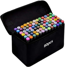 Carica l&#39;immagine nel visualizzatore di Gallery, Marcatore 80 colori, Marker Pen Pennarello Set a Doppia Punta