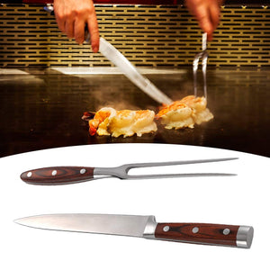 Barbecue Fork Tool Set Coltello in acciaio inox Carving Outdoor... - Ilgrandebazar