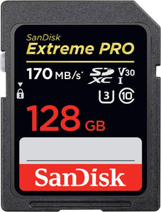 Sandisk Extreme Pro Scheda di Memoria SDXC da 128 Gb, Velocità 128 GB