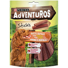 Carica l&#39;immagine nel visualizzatore di Gallery, Adventuros Purina Snack Cane Mini Stick al Gusto Bufal, 6 Buste da 120g...