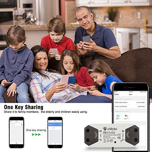 eMylo Smart WiFi Light Switch Modulo di commutazione relè wireless 6 pacchi