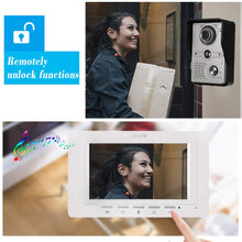 Carica l&#39;immagine nel visualizzatore di Gallery, OWSOO Videocitofono 7 Pollici Cablata Video Door Phone Monitor SY817MKW11 - Ilgrandebazar