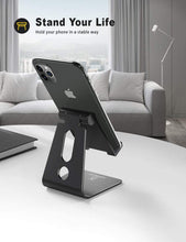 Carica l'immagine nel visualizzatore di Gallery, Lamicall Supporto Telefono Regolabile, Dock Telefono - Universale Supporto Dock per Phone 11 PRO, XS Max, XS, X, XR, 8, 7, 6 Plus, Samsung S10 S9 S8 S7 S6, Huawei, Scrivania, Altri Smartphone - Nero