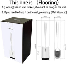 Carica l'immagine nel visualizzatore di Gallery, MEKEET Scopino e Supporto per Toilette, Set di spazzole per WC in Silicone Morbido Scopino per la Pulizia della Toilette con Set di Supporti ad Asciugatura Rapida (Flooring Max Upgraded)