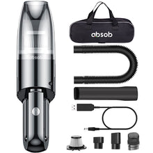 Carica l&#39;immagine nel visualizzatore di Gallery, Absob Aspirabriciole Senza Fili Mini portatile Ultralight Aspirapolvere Auto Hoover Potente Aspira Briciole Elettrico senza filo da tavolo Ricaricabile Leggero per Casa Cucina Peli Di Animali
