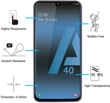 Carica l&#39;immagine nel visualizzatore di Gallery, NEW&#39;C 2 Pezzi, Vetro Temperato per Samsung Galaxy A40 (SM-A405F), Pellicola Prottetiva Anti Graffio, Anti-Impronte, Senza Bolle, Durezza 9H, 0,33mm Ultra Trasparente, Ultra Resistente