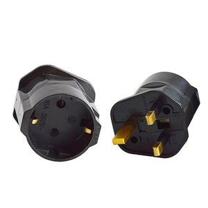 Neuftech - 3X Adattatori da Viaggio UK a Presa Europea Italia (schuko) 3 Pack