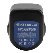 Carica l&#39;immagine nel visualizzatore di Gallery, Exmate 12V 3,5Ah Ni-MH Sostitutiva Batteria per DEWALT DC9071 DE9071 DW9072... - Ilgrandebazar