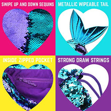 Carica l'immagine nel visualizzatore di Gallery, GirlZone Regalo Ragazze -Borsa per Bambina e Ragazza Coda di Sirena di...