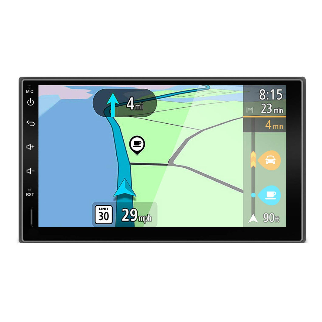 YUNTX Android 10.0 Doppio Din Autoradio - GPS 2 Din - Telecamera Posteriore Gratuiti - 7 Pollice - Supporto DAB + / Controllo del volante / 4G / WiFi/Bluetooth/Mirrorlink/Carplay/USB/SD - Ilgrandebazar