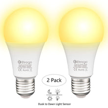 Carica l&#39;immagine nel visualizzatore di Gallery, Lampadine Led Con Sensore Crepuscolare, E27 Sensor Luce di 10 W, Bianco Caldo