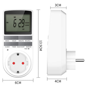 Presa Temporizzata EXTSUD 2 Pezzi Prese Timer Programmabili Spina Elettrica...