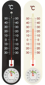 com-four® termometro 2X per Interno ed Esterno - 2 Pezzi - Termoigrometro - Ilgrandebazar