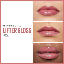 Carica l&#39;immagine nel visualizzatore di Gallery, Maybelline New York Lifter Gloss, Lucidalabbra con acido ialuronico, Effetto rimpolpante e idratante, Petal (005), 5,4 ml