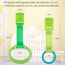 Carica l&#39;immagine nel visualizzatore di Gallery, Rovtop 10 Pezzi Anelli Box Bambini, per Culla 9 CM di Diametro, Verde - Ilgrandebazar