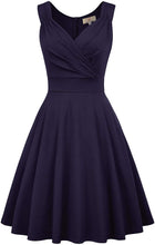Carica l'immagine nel visualizzatore di Gallery, GRACE KARIN Abito Vintage per Donna Senza Maniche Scollo a V Classico Rockabilly Cocktail Party XXL Cl010698-3
