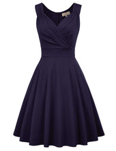 Carica l'immagine nel visualizzatore di Gallery, GRACE KARIN Abito Vintage per Donna Senza Maniche Scollo a V Classico Rockabilly Cocktail Party XXL Cl010698-3