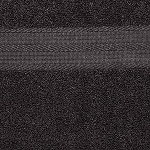 AmazonBasics - Set di 2 asciugamani da bagno che non sbiadiscono, colore Nero - Ilgrandebazar