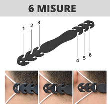 Carica l&#39;immagine nel visualizzatore di Gallery, NARSAM Fascette Salva orecchie per mascherine, Ganci Di Prolunga Regolabili salva orecchia, 5 Elastici Estensione Elastico Orecchie Mascherina In Silicone Ganci Per Uomo Donna E Bambini