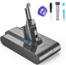 Carica l&#39;immagine nel visualizzatore di Gallery, Batteria per Dyson V8, FLYLINKTECH Batteria di ricambio 6000mAh Dyson V8 SV10 Batteria agli ioni di litio per Dyson V8 Absolute Fluffy Animal SV10 Aspirapolvere portatile senza fili con