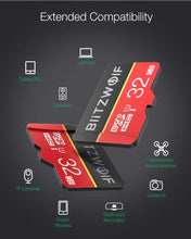Carica l&#39;immagine nel visualizzatore di Gallery, Scheda MicroSD, BlitzWolf 32GB Memoria, TF Card MicroSDHC con - Ilgrandebazar