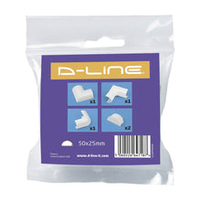 Carica l&#39;immagine nel visualizzatore di Gallery, D-Line CLOAP5025W Accessori a Scatto - 50mm (P) x a Scatto, Bianco - Ilgrandebazar