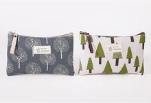 Carica l'immagine nel visualizzatore di Gallery, Borsa Cosmetica in Tela, 2 PCS Borsa Cosmetica, Custodia per Trucco Stampata, Borsa da Toilette da Viaggio, Borsa da Toilette da Viaggio Multifunzionale con Cerniera, per Chiavi Cosmetici