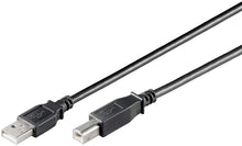 Carica l'immagine nel visualizzatore di Gallery, Ewent Cavo Stampante USB 2.0 Cavo USB A Maschio a B Maschio, Doppia Schermatura AWG 28, per HP, Epson, Canon, Lexmark, Samsung, Xerox 3 Metri, Nero