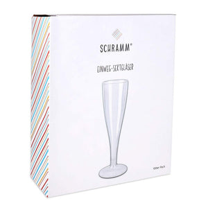 Schramm® 100 pezzi bicchieri da champagne monouso trasparente - Ilgrandebazar
