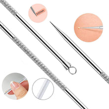 Carica l'immagine nel visualizzatore di Gallery, Blackhead Set,VIMILOLO Pinza Rimozione Punti Neri Naso Leva Acciaio Inox Comedoni Professionale per Uomo Donne Estrattore Strumento per Pulizia Acne dal Viso Strumenti per Punti Neri