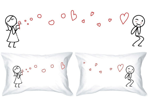 Human Touch, LE BOLLE DI AMORE II - Lui & Lei - federe - il romantico White - Ilgrandebazar