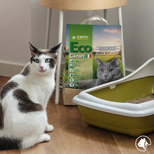 Carica l&#39;immagine nel visualizzatore di Gallery, Croci Lettiera Eco Clean 10 L - Lettiera Gatti agglomerante, Biodegradabile si getta nel WC, 100% vegetale, Sabbia Antiodore di lunga durata