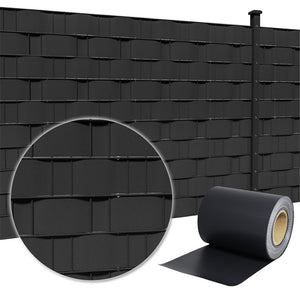 HENGMEI Recinzione protettiva in PVC con clip di 35m, Anthrazit, 35m - Ilgrandebazar