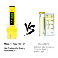 Carica l&#39;immagine nel visualizzatore di Gallery, Mture PH Tester Misuratore Digitale, Alta Precisione con LCD Giallo - Ilgrandebazar