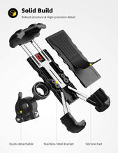 Carica l'immagine nel visualizzatore di Gallery, Lamicall Supporto Telefono Bicicletta, Metallico Supporto Motociclo - Universale Manubrio Supporto Cellulare per Phone 11 Pro, Xs Max, XR, X, 8, 7, 6S, Samsung S10 S9 S8, 4.7-6.8 Pollici Smartphones