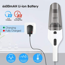 Carica l'immagine nel visualizzatore di Gallery, Aspirabriciole 3 in 1, Aspirabriciole Senza Fili Potente Portatile 120W/7000PA Uso Polvere/Liquido Autonomia di 30min Ricaricabile 3 * 2200mAh Batteria Basso Rumore con Filtro per Casa/Auto -Duomishu