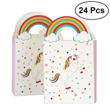 Carica l&#39;immagine nel visualizzatore di Gallery, TOYMYTOY 24Pezzi Sacchetti regalo in carta unicorno compleanno per 1, bianco - Ilgrandebazar