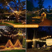 Carica l'immagine nel visualizzatore di Gallery, HALOY Catena Luminosa Esterno Solare 11.5M/37.7Ft 60 LED Luci a Forma di Globo di Cristallo Impermeabile IP65 Catena Luci Esterno Energia Solare Luci da Esterno e Interno per Natale Partito