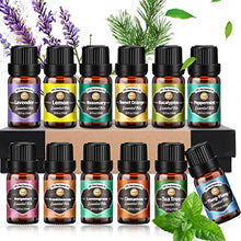 Carica l&#39;immagine nel visualizzatore di Gallery, Oli Essenziali per Diffusori, Set di olio essenziale 12 x 10 ml, Essenze Naturali olio essenziale,Tea Tree Lavanda Rosmarino Eucalipto Ylang-ylang Incenso Citronella Arancia Menta Limone Bergamotto