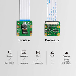LABISTS Raspberry Pi Official Camera Module V2 8Mp, IMX219 Sensore V2.0 - Ilgrandebazar