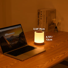 Carica l'immagine nel visualizzatore di Gallery, Auxmir Lampada da Comodino LED Touch, Luce Notturna senza Fili, Colori RGB, 4 Modalità, 5 Livelli di Luminosità, Ricaricabile, Funzione Timer, Lampada LED per Cameretta, Camera da letto, Soggiorno