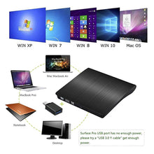 Carica l&#39;immagine nel visualizzatore di Gallery, iAmotus Masterizzatore Dvd USB 3.0, Nero - DVD Esterno 3.0 + Tipo-C port - Ilgrandebazar