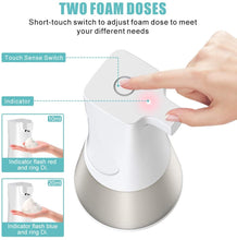Carica l'immagine nel visualizzatore di Gallery, Cocoda Dispenser Sapone Automatico, 350ml Touchless Schiumogeno Dispenser Automatico con Regolabile Volume Produzione, IPX4 Impermeabile, Ricaricabile Erogatore Sapone Automatico per Cucina Bagno WC