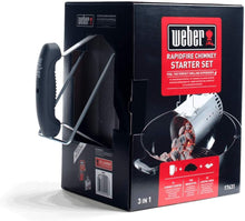 Carica l'immagine nel visualizzatore di Gallery, Weber 17631 - Kit Ciminiera di Accensione + 2 Kg di Bricchetti + 3 Cubetti Accensione