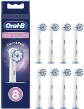Carica l'immagine nel visualizzatore di Gallery, Oral-B Sensitive Clean Testine di Ricambio per Spazzolino Elettrico, Confezione da 8 Pezzi, Pacco Adatto alla Buca delle Lettere
